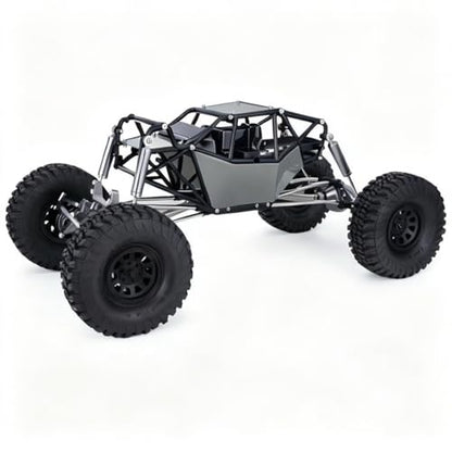 AMK RC Crawler Roll Cage, 1/10 Scale Nylon Rock Buggy Body Cage for Axial SCX10 SCX10 II, Durable RC Rock Crawler Upgrade Part (Gray) - color: Gray
