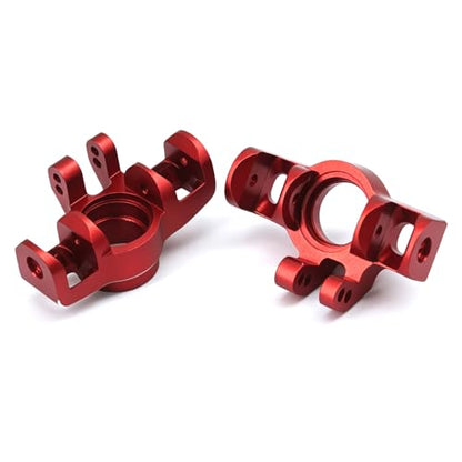 Aluminum Upgrade Parts Set for ARRMA 1/16 Mini Kraton 3S, Front/Rear Upper/Lower Arm, Gearbox Cover, Wing, Steering Link (Red Front Hub/Knuckle Arm) - color: Red Front Hub/Knuckle Arm