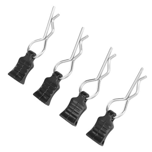 4Pcs RC Body Clip, R Shaped Pin Clips with Pull Tabs RC Car Body Shell Wire Clip Pin for 124008 124010 RC Car Truck Crawler