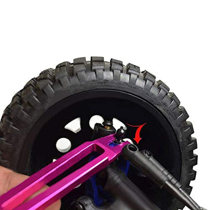 RC Car Ball Joint Tool Aluminum Ball End Remover for HSP Tamiya HPI RC Car 4/4.8/5/5.8mm Ball End (Pink) - color: Pink