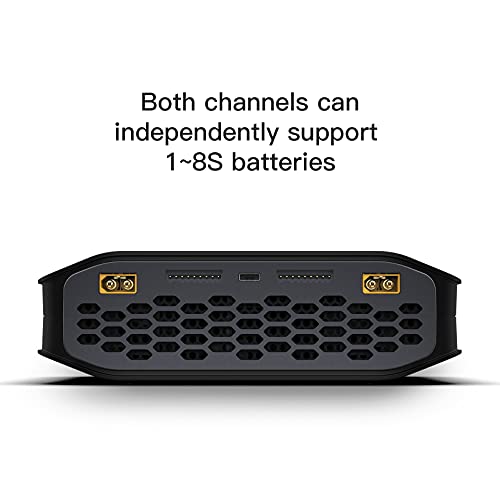 ISDT K4 Lipo Battery Balance Charger Discharger 1-8S AC 400W DC 600Wx2 Smart Charger for Life, Lilon, LiPo, LiHv/Pb/NiMH Battery Balance Charger
