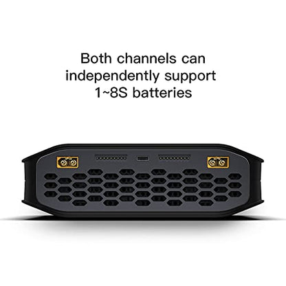 ISDT K4 Lipo Battery Balance Charger Discharger 1-8S AC 400W DC 600Wx2 Smart Charger for Life, Lilon, LiPo, LiHv/Pb/NiMH Battery Balance Charger