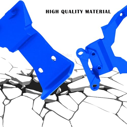 RC Aluminium Upgrades Part for L0S1 1/24 1/28 Micro-B(LOS00007)/Micro-T(LOS-1392) 2S 2WD,Front Bumper/Rear Wing Mount/Front Bulkhead Skid Plate/Servo Mount/Bearings Kit,Navy Blue - color: Navy Blue-(upgrades Part）