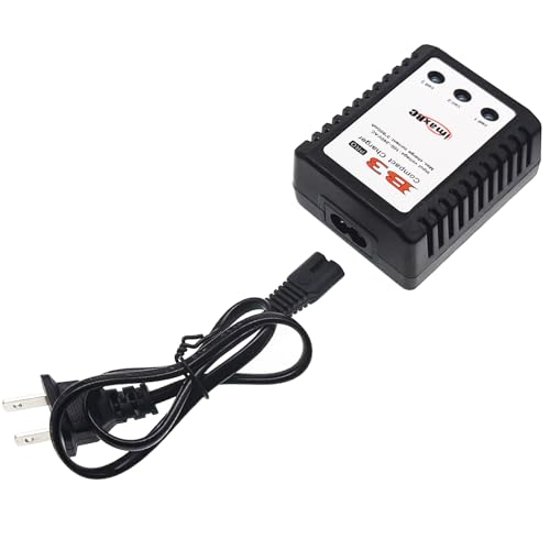 B3 Lipo Battery Charger 2S-3S RC Balance Charger with XH3P XH4P Plug for RC Car Batteries Drone Boat Airplane Truck Quadcopter Airsoft SCX24 SCX10（AC 7.4-11.1V 10W）