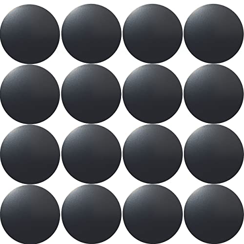SALEX Replacement Metal Plates Set for Magnetic Car Phone Holders, Wall & Air Vent Mounts, Cases, Magnets. Kit of 16 Black Round Iron Discs Without Holes. 3M Adhesive Backing. Steel Sheets 16 Pack. - color: Round / 16 Pack