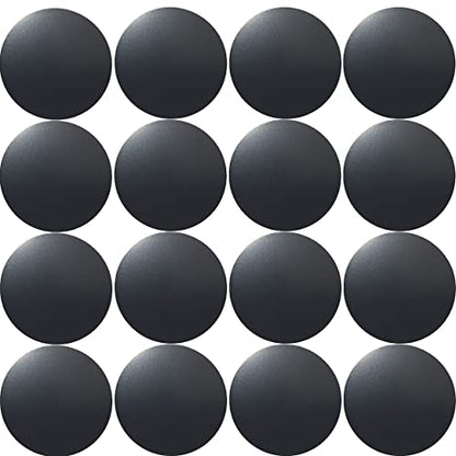SALEX Replacement Metal Plates Set for Magnetic Car Phone Holders, Wall & Air Vent Mounts, Cases, Magnets. Kit of 16 Black Round Iron Discs Without Holes. 3M Adhesive Backing. Steel Sheets 16 Pack. - color: Round / 16 Pack