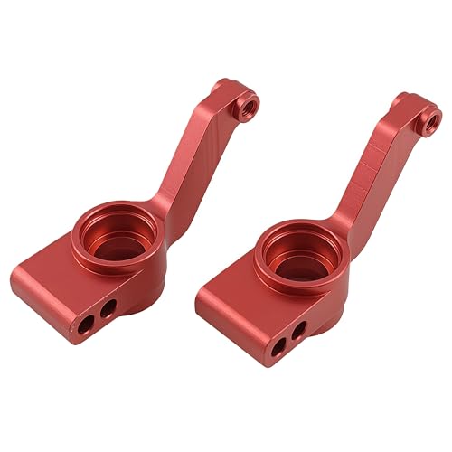 Aluminum Rear Axle Carriers for Slash Stampede Rustler 4X4 4WD (Red) | 1/10,Rear Knuckles,Stub Axle Hubs,1952,CNC Machined,Heavy Duty,High Strength,Precision Fit,Wear Resistant,RC Upgrade - color: Red