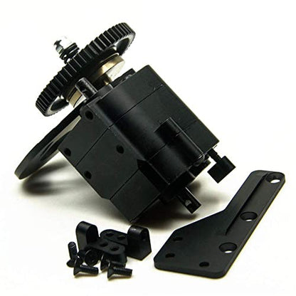 AX2 2 Aluminum Speed Transmission Case Gearbox for AXIAL Wraith 90018 90053 90048 1/10 RC Crawlers Black