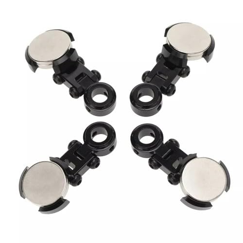 3pc Invisible Magnetic Body Post Mounts – Black Alloy, Engineered for 1:10 RC Car Bodies, No Drilling, Strong Magnet Absorption