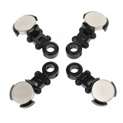 3pc Invisible Magnetic Body Post Mounts – Black Alloy, Engineered for 1:10 RC Car Bodies, No Drilling, Strong Magnet Absorption