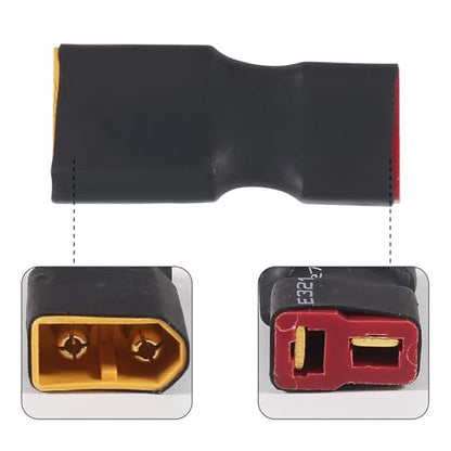 4 Pairs XT60 to T-Plug Connectors Kit XT60 Plug Male Female Connector to T Plug Male Female Connector for RC Battery