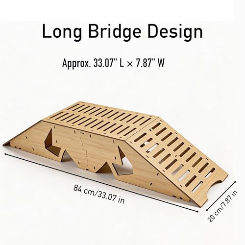 RC Crawler Seesaw Bridge, Course Obstacle for 1/18 and 1/24 Mini Crawlers (Bridge Ramp) - size: Bridge Ramp