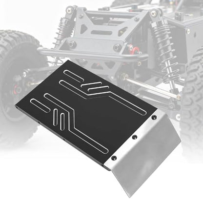 harayaa 1/7 RC Car Skid Plate Chassis Maintenance Replaces Guard Easy to Install Sturdy Protector Protection for RC Crawler 4WD, Black - color: Black