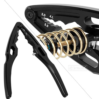 RC Tool Kit 1.5/2.0/2.5/3.0mm Hex,4.0/5.5/7.0/8.0mm Nut Driver,17mm Wheel Hex,Shock Plier,Bearing Tool,Screwdriver Set for 1/10 Trx4 Slash 4X4 BL-2S SCX10 III,SENTON L0S1 1/8,1/6 Trx6,Black - color: Black(1set)