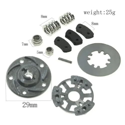 for Slash 4X4 for Rustler for Bandit TRXS Jato 1/10 RC Car Parts Metal Slipper Clutch Rebuild Kit Pressure Plate & Hub 5552X 5556 RC Cars Models Parts