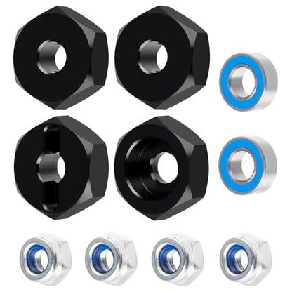 12mm Wheel hex hub adapters for Losi Mini JRX2 /JRXT 1/16 Scale Cars