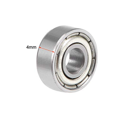 uxcell 694ZZ Deep Groove Ball Bearing 4x11x4mm Double Shielded Chrome Steel Bearings 5-Pack - size: 4mmx11mmx4mm