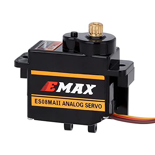 INJORA 2PCS 12g Analog Emax ES08MAII Servo for AX24 1/24 RC Axial SCX24 - size: 2PCS