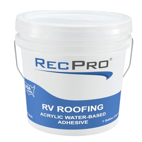 RecPro RV Rubber Roof Adhesive 8010 Water-Based Glue 2 Gallons USA - size: 2 Gallons
