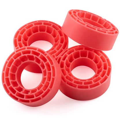 4Pcs Soft Silicone Rubber 1.3" Tires Inserts 60x23mm，Pink | Upgrade Parts, For 1/24 Axial SCX24, For 1/18 Tra-xxas TRX4-M, RC Crawler Car - color: Pink