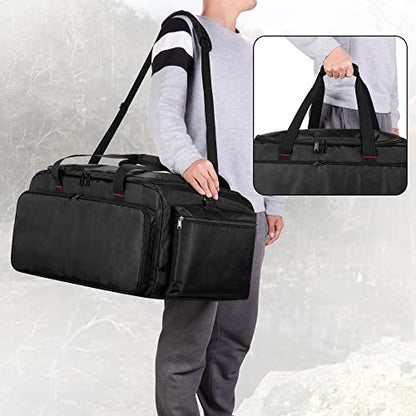 DSLEAF RC Storage Bag for 1/8 & 1/10 Car, Portable RC Carry Case, Bag Only | Multiple Pockets for Batteries, Charger, Tools and Other Accessories, Portable Handle and Adjustable Shoulder Strap