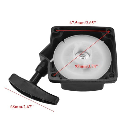Recoil Pull Start with Claw for 49cc 2 Stroke Pocket Bike ATV | Pawl Cog 43cc 47cc Tanaka Scooter Quad Mini X1 X2 X8 Xtreme Gas