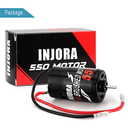 INJORA 550 3-Slot Waterproof Brushed Motor for 1/10 RC Car（55T） - size: 55T