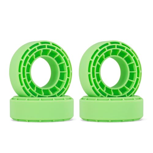 INJORA Silicone Rubber Inserts for 56-58mm*24mm 1.0" Tires (Small Green) - color: Green