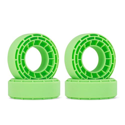 INJORA Silicone Rubber Inserts for 56-58mm*24mm 1.0" Tires (Small Green) - color: Green