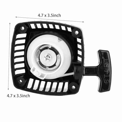 Pull Starter for 23cc 26cc 29cc 30cc RC Car Gas Engine, RC Power Starter with 67mm Bolt Spacing, Durable ABS Replacement Starter for Nitro RC Vehicles