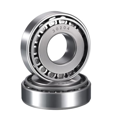 2 Pack 30204 Tapered Roller Bearing Cone and Cup Set | 20mm Bore 47mm OD 15.5mm Cup Width, Chrome Steel Wheel Bearings, ABEC-3 - size: 30204
