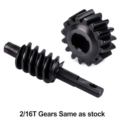 GOUPRC 2/16T RC Differential Gear Worm Gear Set for SCX30 1/30 Axial RC Crawler Upgrades - style: 2/16T