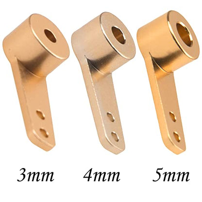 4PCS Aluminum RC Airplane Steering Servo Arm Horn Rocker Arms for RC Quadcopter Fixed Wing Parts (5mm) - size: 5mm