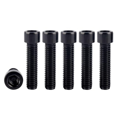 6Pcs Bike Screws M6x10 12 16 18 20 25 30 35mm Stainless Steel Socket Head Cap Allen Hex Bolt (Black, M6 x35mm) - color: Black, size: M6 x35mm