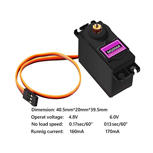 MG996R Digital Servo Motor 4Pack 55g Metal Gear | Metal gear, 55g torque, digital precision, fits Arduino/Futaba JR, ideal for RC car/boat/robot. - style: 4PCS MG996R