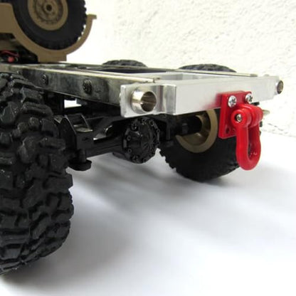 RC Parts Compatible with WPL B14 B24 B16 B36 C14 C24 1/16 RC Truck Car Upgrades Parts Accessories Metal Rear Bumper with Tow Hook
