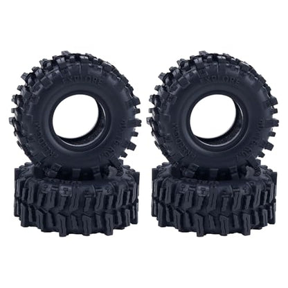 DJX 40 * 16mm 0.7" Tires Super Soft & Sticky Tire for Axial SCX30 Redcat Ascent-32 1/30 1/32 RC Crawler Car Upgrades Parts