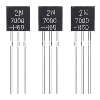 2N7000 Mosfet Transistor TO-92 N-Channel Feld Effect Transistor 200mA 60V (Pack of 100pcs) - style: 2N7000