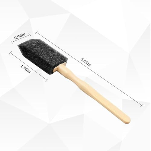 Car Detail Cleaning Brushes, 5PCS Sponge Vehicle Air Conditioning Vent Duster Detail Brush with Handle, Soft Auto Exterior Interior Dashboard Cleaning Kit, Universal for SUV RV Truck
