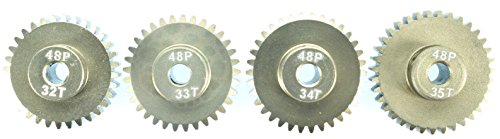48 Pitch Aluminum Pinion Gear Set #9753 for Car, Truck RC Vehicle Gears