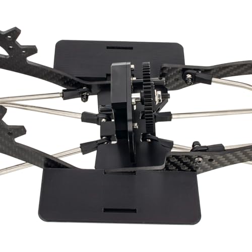 Carbon Fiber LCG Chassis Kit Frame Rails Skid Plate CMS Servo Panhard Mount for 1/10 RC Rigs Crawler Capra SCX10 II VS4-10 Comp Builds DIY Parts (Full Chassis Kit) - style: Full Chassis Kit