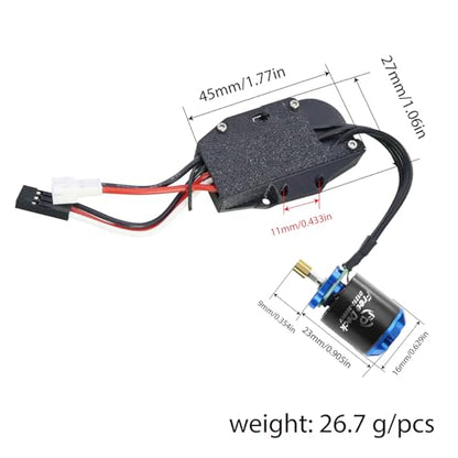 SCX30 Outrunner Rotor Brushless Motor 25A ESC Combo Tuning for AXIAL Crawle
