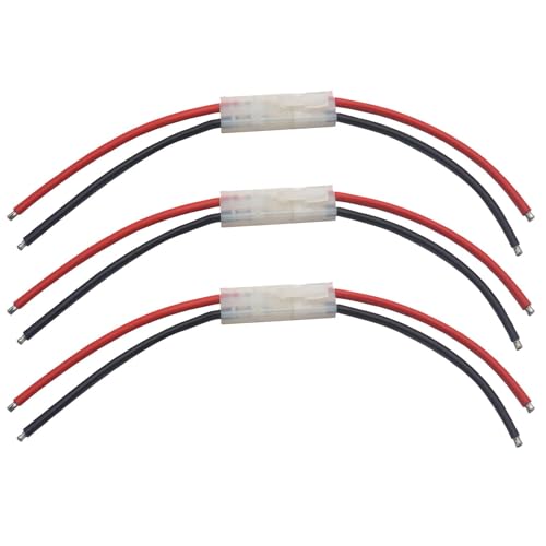 8-Pair Connector Adapter, 14AWG Silicone Wire, 10cm | For RC car LiPo battery connectors, compatible with FPV truck, boat charger, and battery adapters