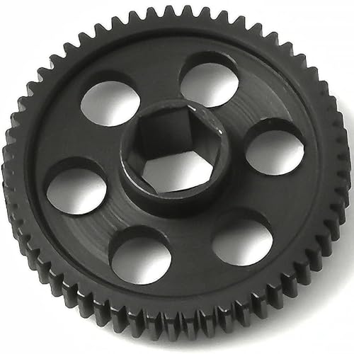 0.5Mod 57T & 59T Steel Spur Gear Main Gear CNC Machined Hardened Steel Upgrade for Arrma Granite Typhon Mojave Grom 1:18 1:16 1:14 Losi 1/12 RC Car Truck Replacement of #ARA311196 - size: 59T