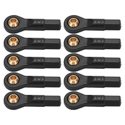 VBESTLIFE M2.5 Ball Holder Tie Rod Ends Ball Joint Link, 10Pcs Lever Steering Linkage Tie Rod End Ball End fit for 1:10 Scale RC Car