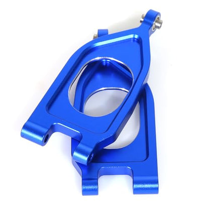 RC Swing Arm Kit for ARRMA 1/10 Gorgon 4X2 2WD Monster Truck Metal RC Front Lower&Upper Suspension Arm Upgrade Parts (Blue) - color: Blue