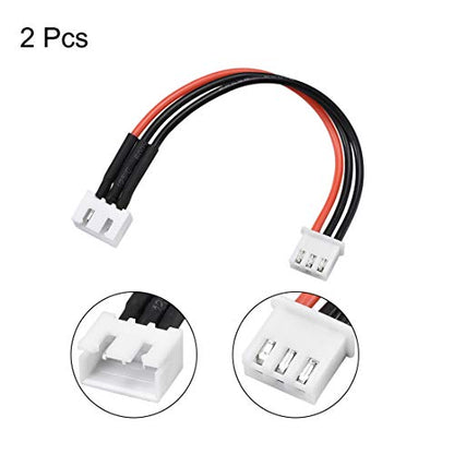uxcell 2S Balance Plug Extension Wire 10CM 2PCS for Lipo Battery Balance Charging 22AWG