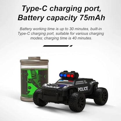 Turbo Racing 1:76 Scale RC Sport Car, 2.4GHZ Remote Control Mini Model Crawler Car with Full Proportional RTR for Adults Gift (C82) - style: C82
