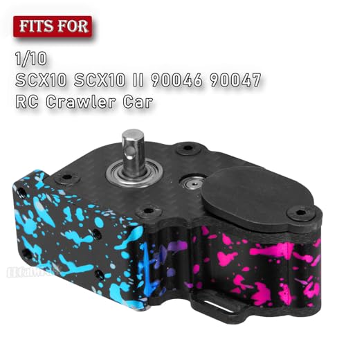 Aluminum LCG Transmission Gearbox Upgrades Part for 1/10 SCX10 SCX10 II 90046 RC Crawler Car,BRCatWPark RC Low Center of Gravity highperformance Transmission Gearbox,Colour