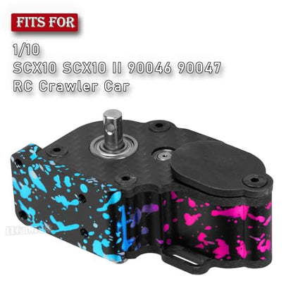 Aluminum LCG Transmission Gearbox Upgrades Part for 1/10 SCX10 SCX10 II 90046 RC Crawler Car,BRCatWPark RC Low Center of Gravity highperformance Transmission Gearbox,Colour